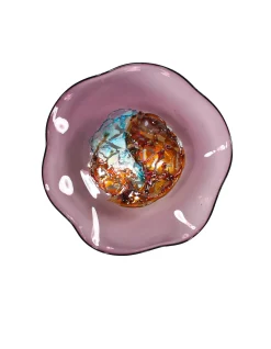 Viz Glass Amethyst's Heart, Large: Jewel Wall Art (Item# 7601BIR)