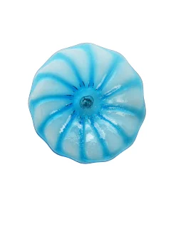 Viz Glass Aqua Bloom, Large: Bubble Blast Wall Art (Item# 6311BIR)