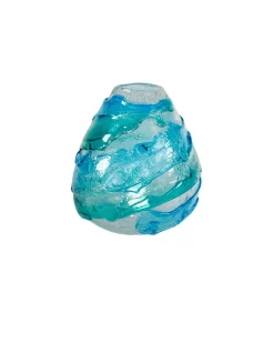 Viz Glass Azure Tides - Handblown Art Glass Vase (Item #8017)