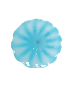 Viz Glass Azure Whirl, Large: Pinwheel Wall Art (Item 7585BIR)