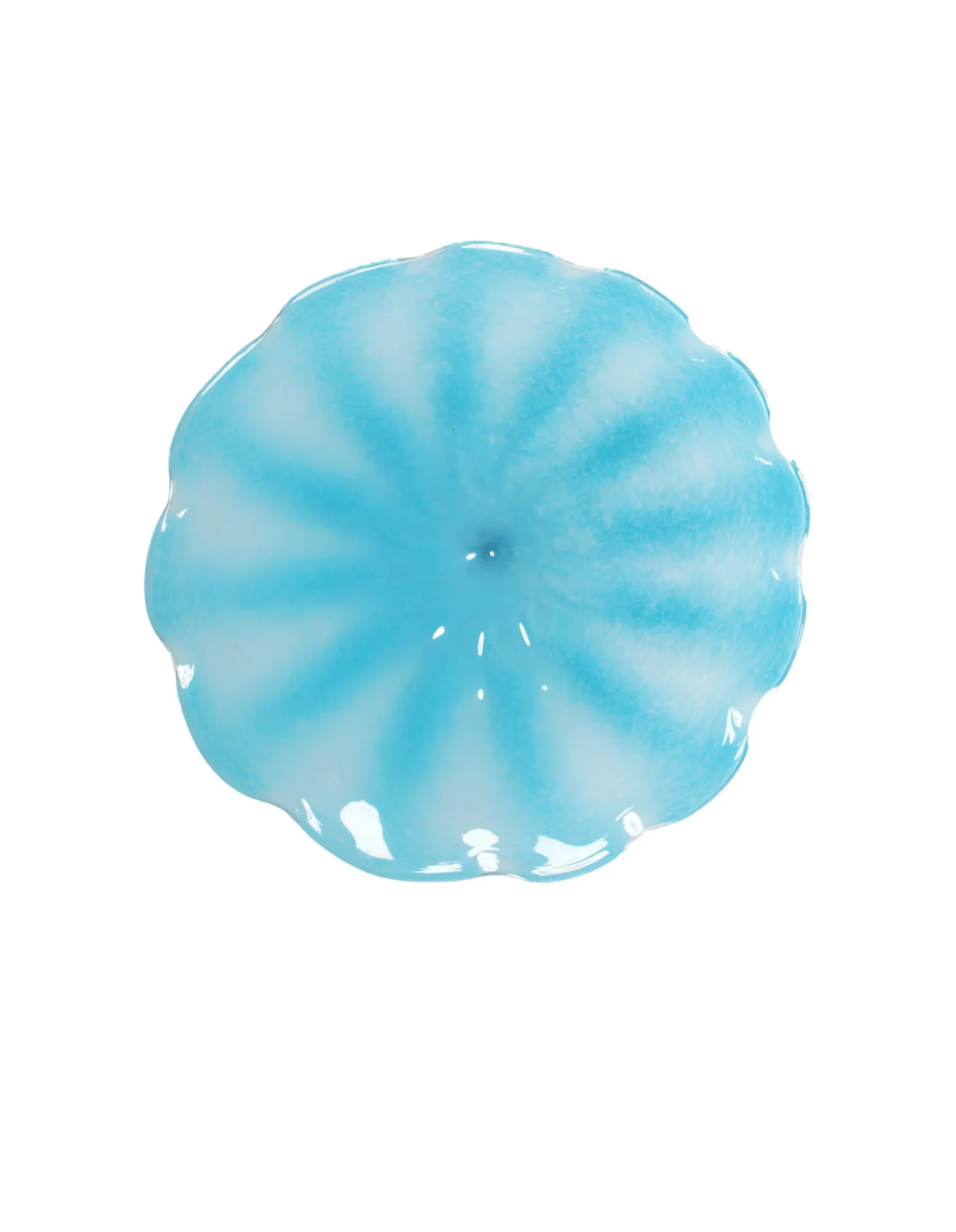 Viz Glass Azure Whirl, Large: Pinwheel Wall Art (Item 7585BIR)