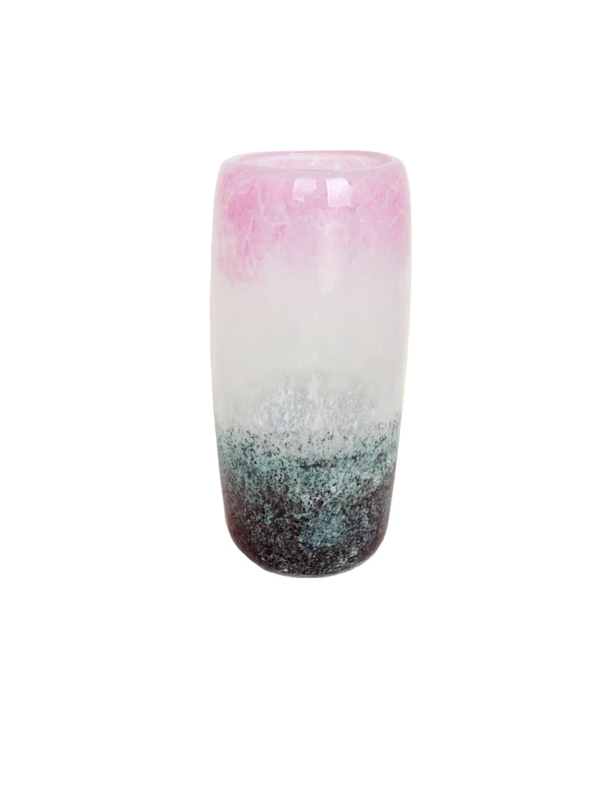Viz Glass Blush Horizon - Handblown Art Glass Vase (item #8004)