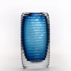 Viz Glass Celestial Strata - Handblown Art Glass Vase (Item #7590)