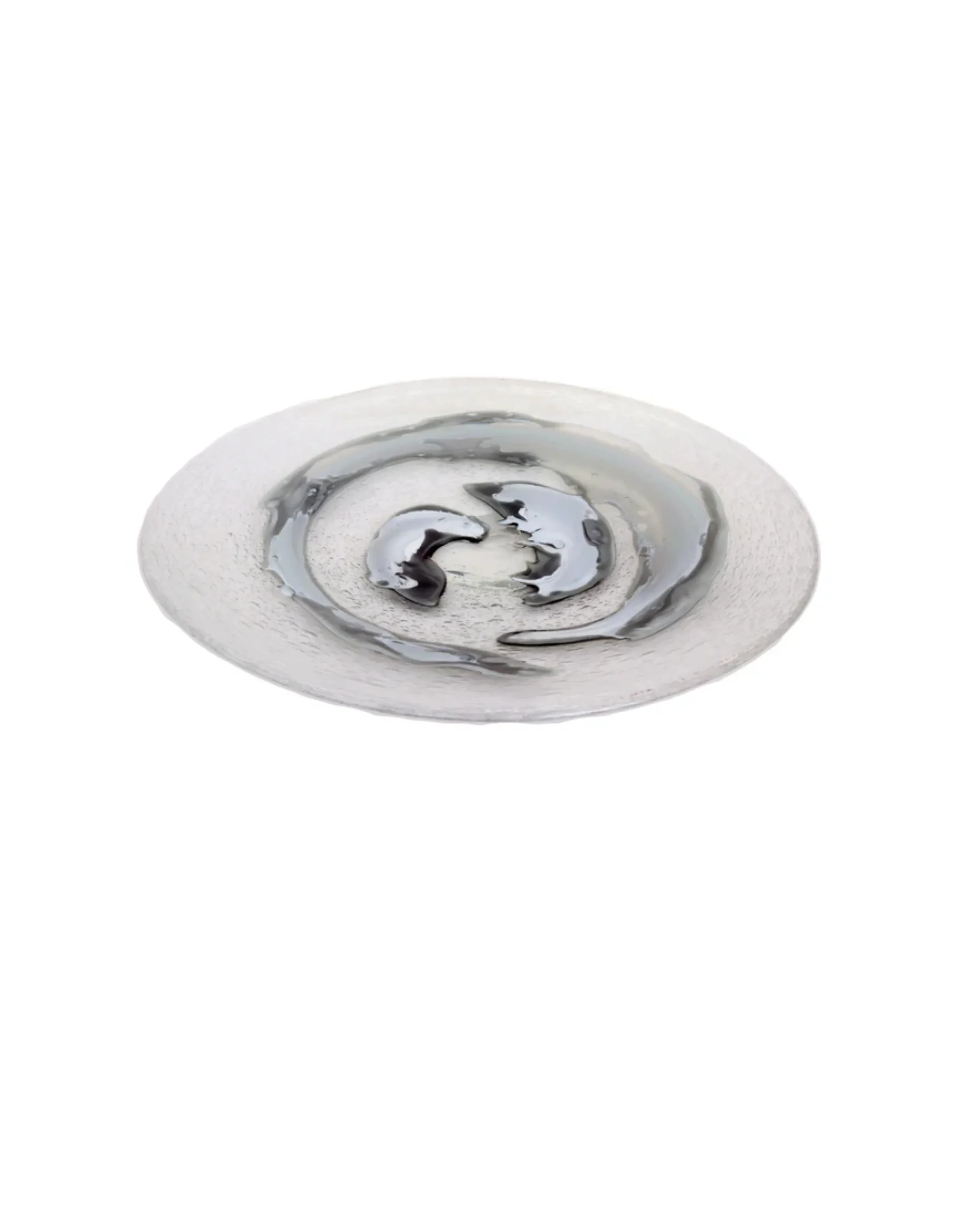 Viz Glass Celestial Swirl - Handblown Art Glass Platter (Item #8005)