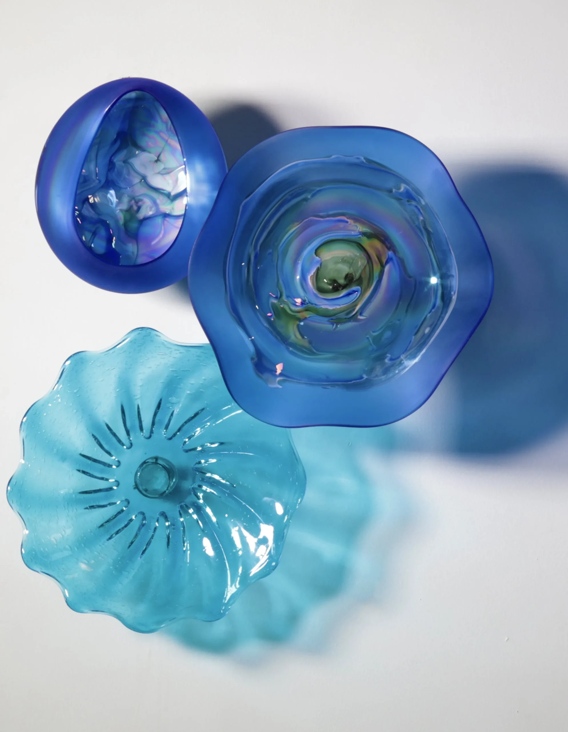 Viz Glass Celestial Tide, Medium: Nebula Wall Art (Item# 7000MIR)