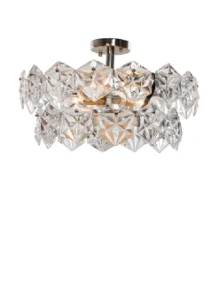 Viz Glass CH-B11-5PN-HX Overture Semi-Flush Sconce