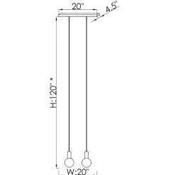 Viz Glass CH-C4L2-2B Cosmopolitan Black Chandelier Clear Raindrop