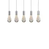 Viz Glass CH-C2L2-5L Cosmopolitan Chandelier Clear Bubble Raindrop