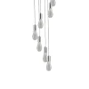 Viz Glass CH-C2L4-7R Cosmopolitan Chandelier Clear Crackled Raindrop