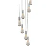 Viz Glass CH-C2L2-7R Cosmopolitan Chandelier Clear Bubble Raindrop