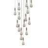 Viz Glass CH-C2L2-15R Cosmopolitan Chandelier Clear Bubble Raindrop