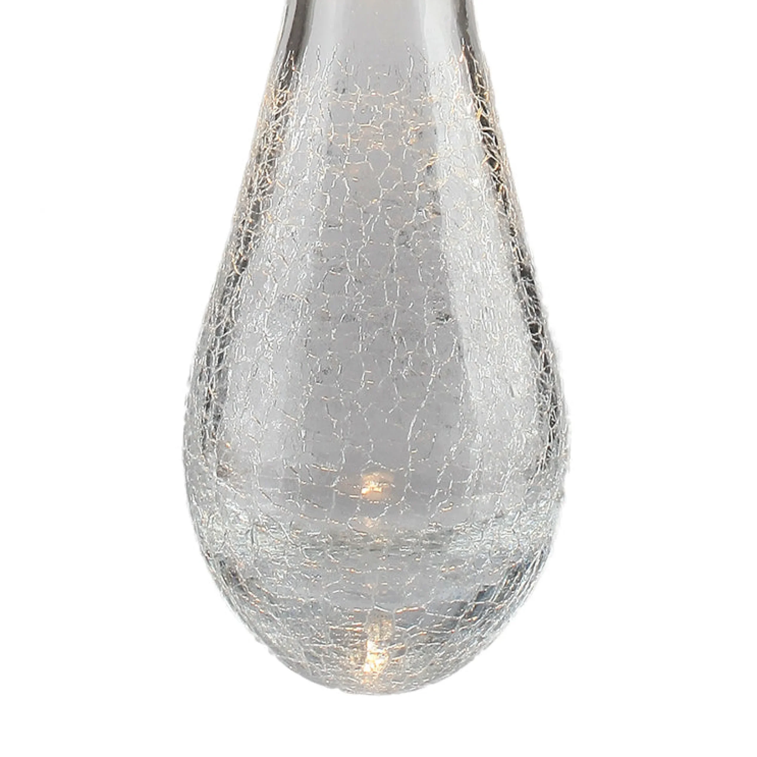 Viz Glass CH-C2L4-7R Cosmopolitan Chandelier Clear Crackled Raindrop