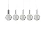 Viz Glass CH-C2R3-5L Cosmopolitan Chandelier Clear Round