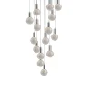 Viz Glass CH-C2R4-15R Cosmopolitan Chandelier Clear Crackled Round
