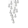 Viz Glass CH-C2R3-15R Cosmopolitan Chandelier Clear Round