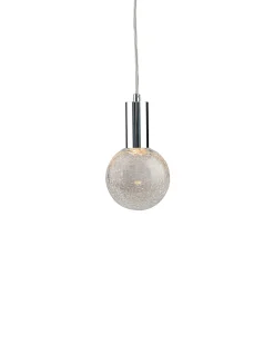 Viz Glass CH-C2R4-1R Cosmopolitan Pendant Clear Crackled Round