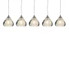 Viz Glass CH-C3T2-5L Cosmopolitan Chandelier Clear Bubble Triangle