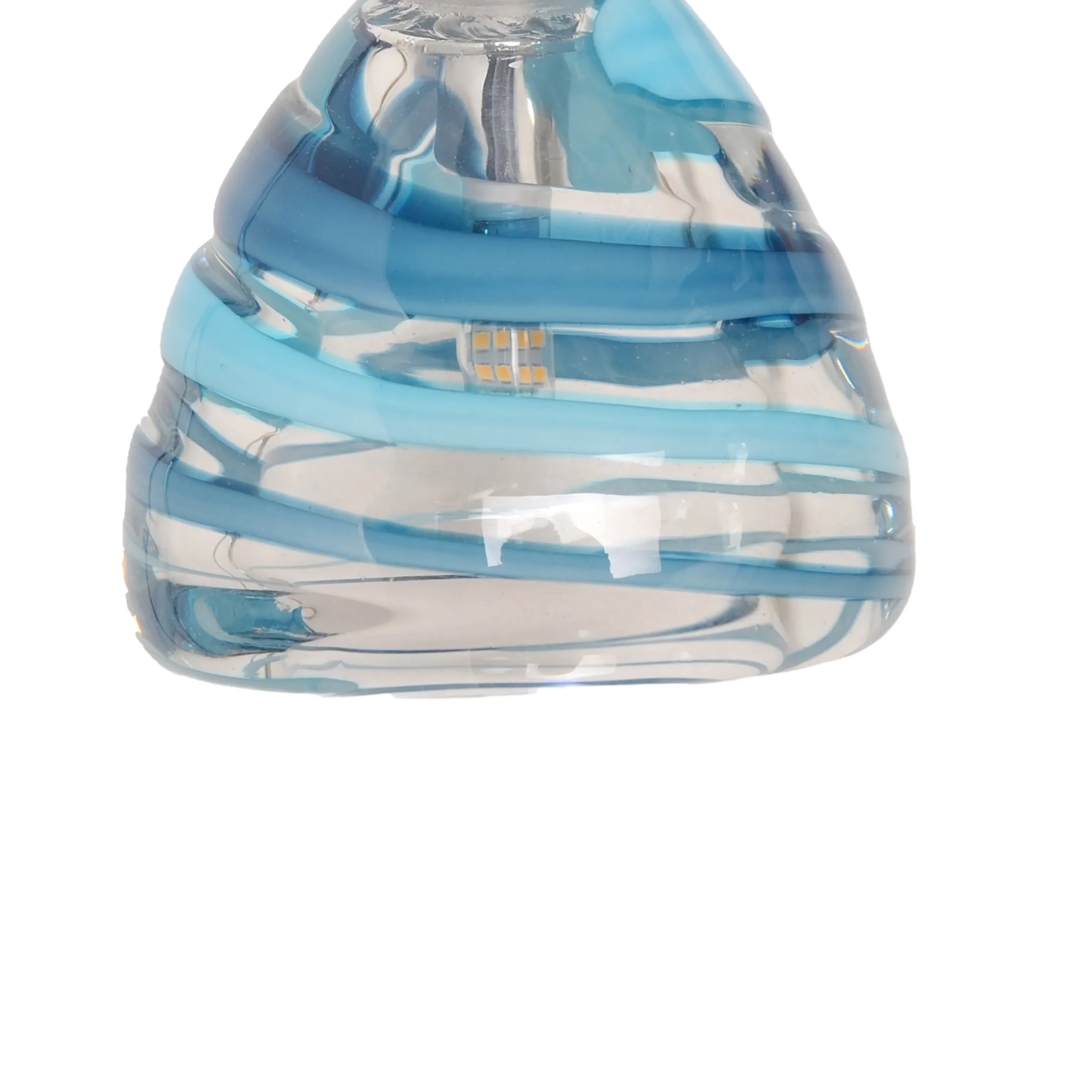 Viz Glass CH-C3T4-15R Cosmopolitan Chandelier Ocean Swirl Triangle