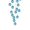 Viz Glass CH-D2SBA-15R Cosmopolitan Chandelier Aqua Snowball