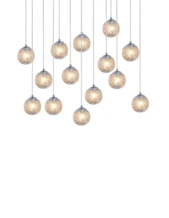 Viz Glass CH-D2SBC-14L Cosmopolitan Chandelier Clear Snowball