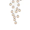 Viz Glass CH-D2SBC-15R Cosmopolitan Chandelier Clear Snowball