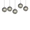 Viz Glass CH-D2SBSM-5L Cosmopolitan Chandelier Smoke Grey Snowball