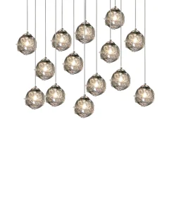 Viz Glass CH-D2STSM-14L Cosmopolitan Chandelier Smoke Grey Morning Star
