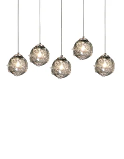 Viz Glass CH-D2STSM-5L Cosmopolitan Chandelier Smoke Grey Morning Star