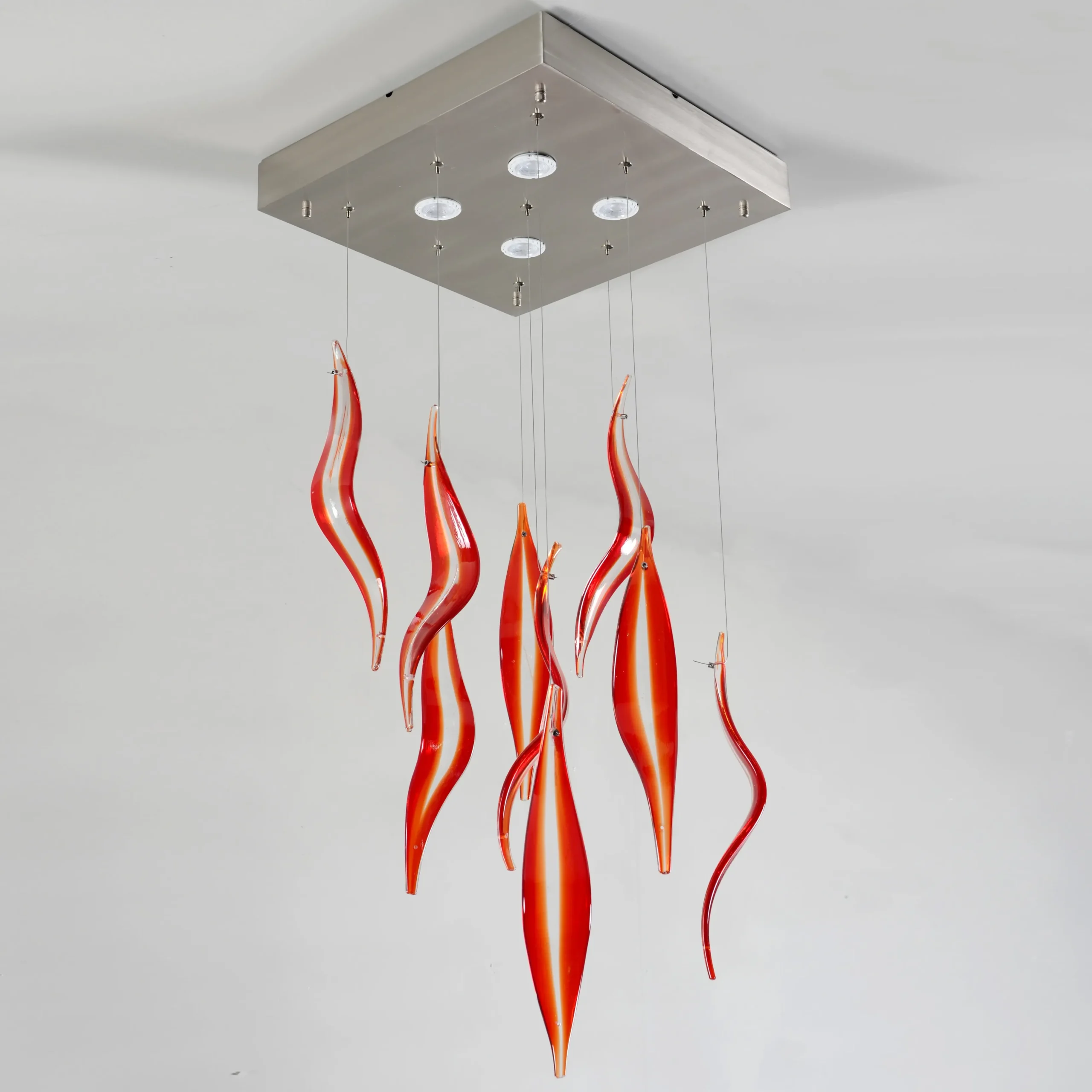 Viz Glass CH-E22R Tessera Amber Avolare Glass Piece