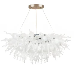 Viz Glass ColorSelect Angel Linear Blown Glass Chandelier
