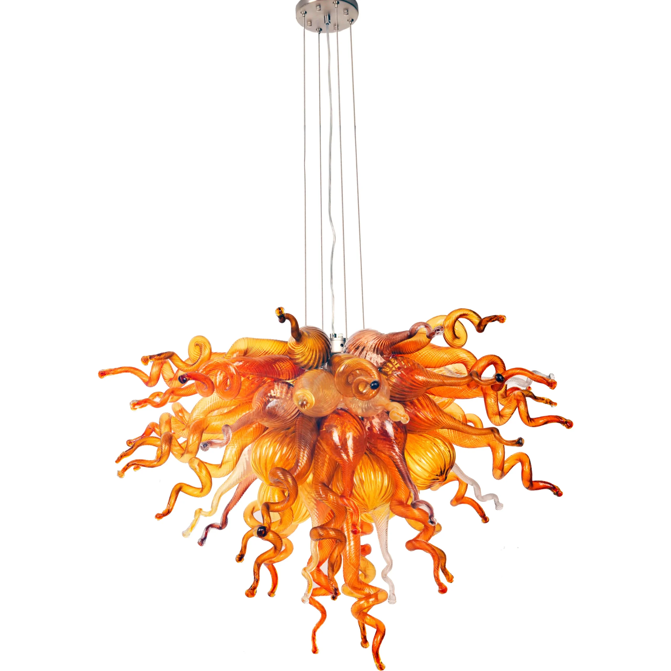 Viz Glass ColorSelect Autumn Small Blown Glass Chandelier