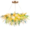 Viz Glass ColorSelect California Sunshine Linear Blown Glass Chandelier