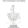 Viz Glass ColorSelect Honey Comb Mini Blown Glass Chandelier
