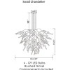Viz Glass ColorSelect Mountain River Small Blown Glass Chandelier