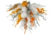 Viz Glass ColorSelect Platinum Citrus Large Chandelier