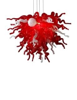 Viz Glass ColorSelect Red Love Large Chandelier