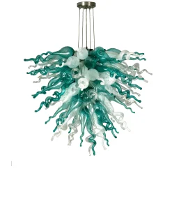Viz Glass ColorSelect Sea Spray Large Chandelier
