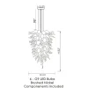 Viz Glass ColorSelect Summer Sky Tall Blown Glass Chandelier