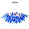 Viz Glass ColorSelect Waterfall Linear Blown Glass Chandelier