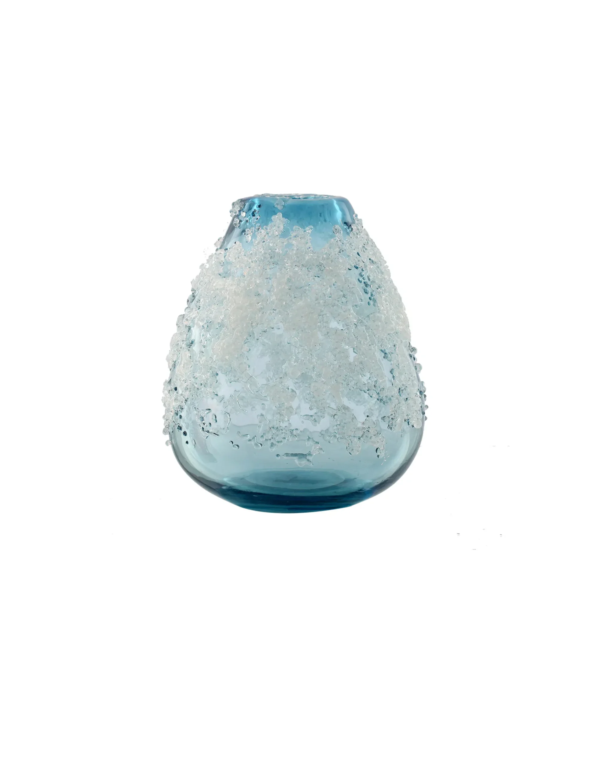 Viz Glass Glacier Bloom - Handblown Art Glass Vase (Item #7263)