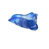 Viz Glass Nova Azure Cascade - Handblown Art Glass Three-Folded Platter (Item #6707TB)