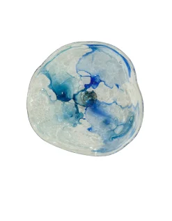 Viz Glass Ocean Breeze, Large: Watercolor Wall Art (Item 7535BIR)