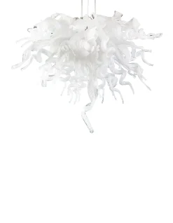 Viz Glass Opaline White Leaf Kit for ColorSelect Chandeliers (item 040I-16)