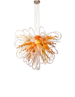 Viz Glass Orion Autumn Small Blown Glass Chandelier