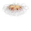 Viz Glass Orion Copper Linear Blown Glass Chandelier