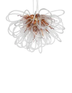 Viz Glass Orion Copper Small Blown Glass Chandelier