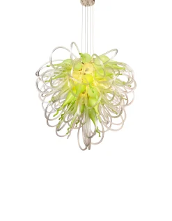 Viz Glass Orion Mint Macaroon Large Blown Glass Chandelier