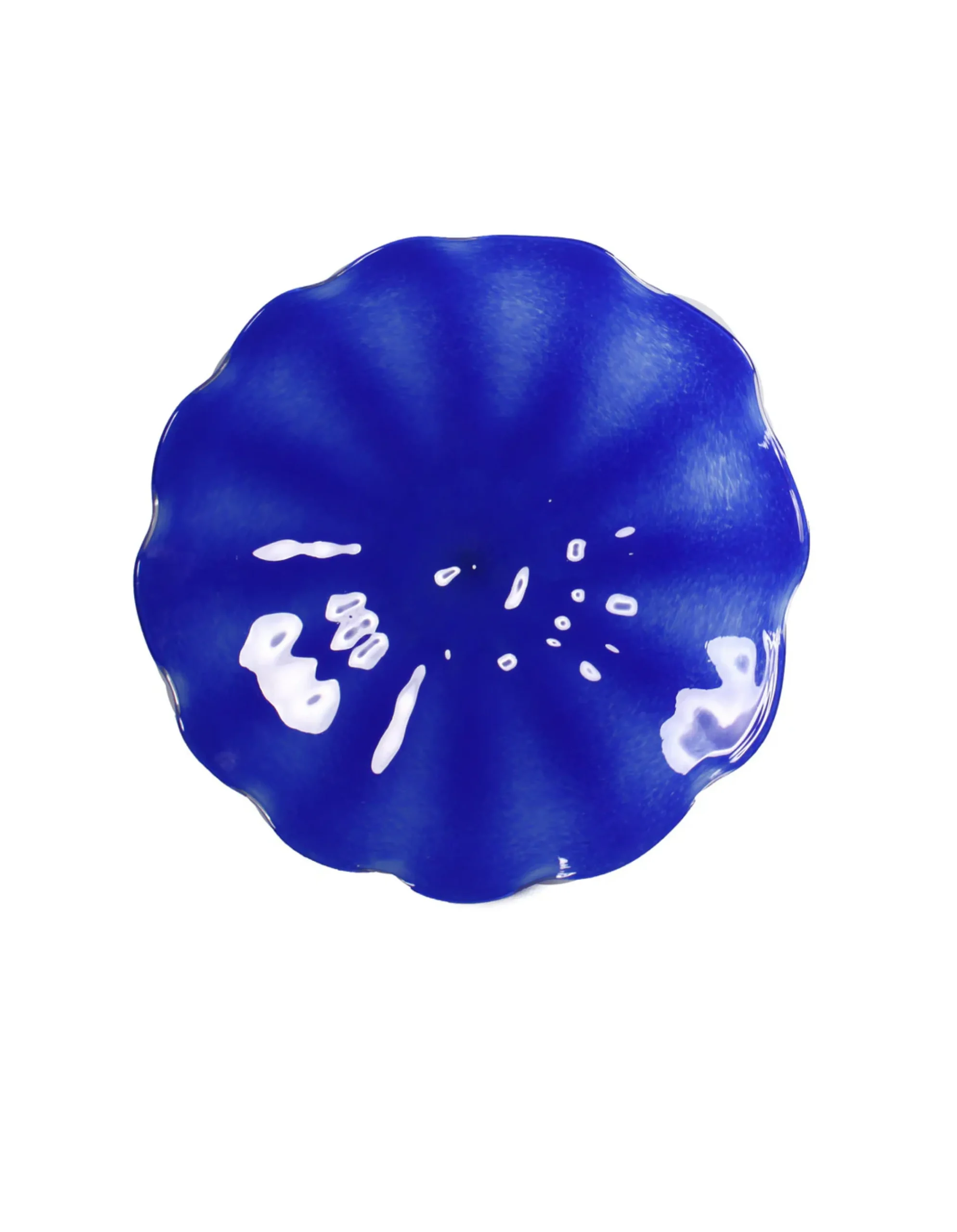 Viz Glass Sapphire Whirl, Large: Pinwheel Wall Art (Item 7586BIR)