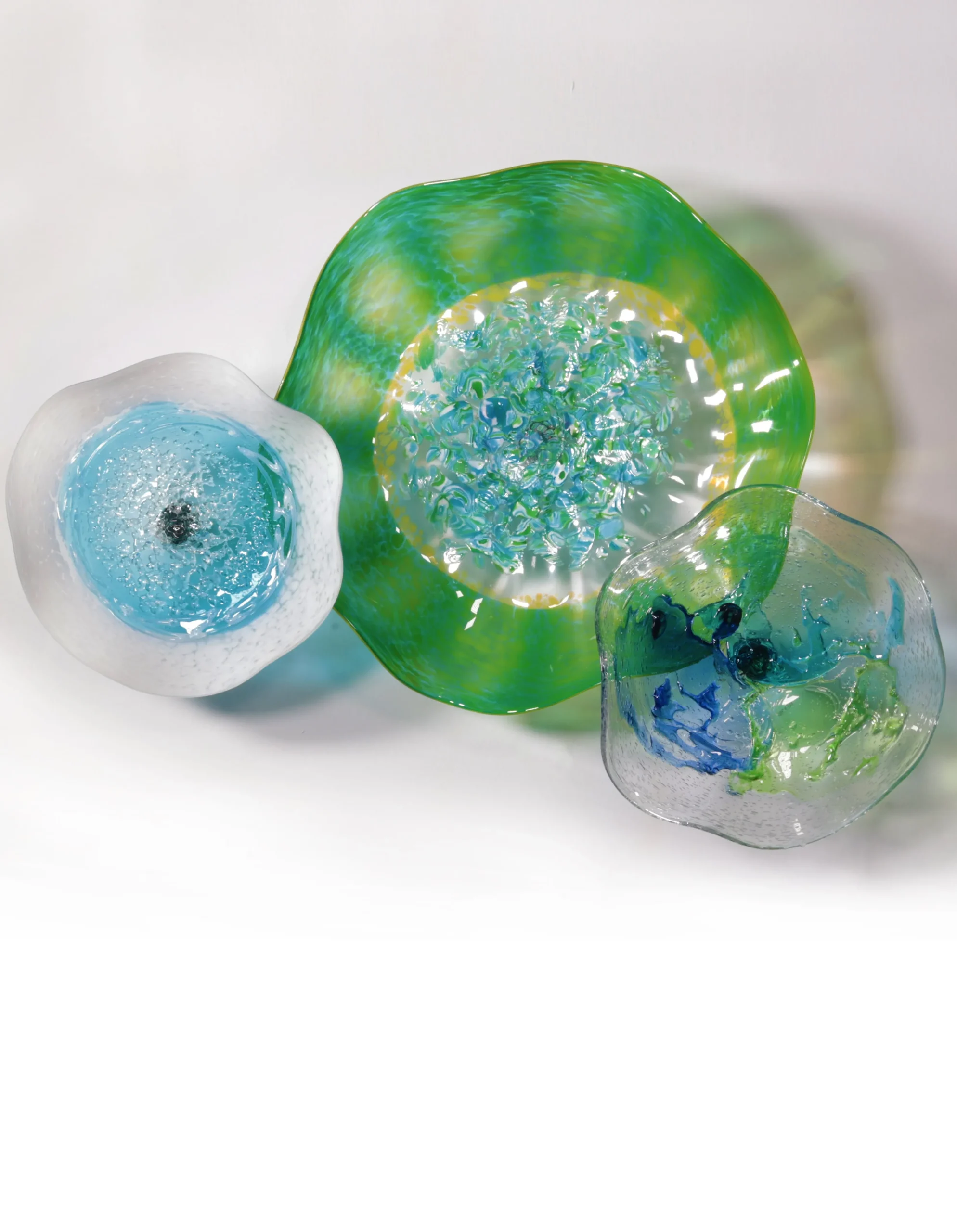 Viz Glass Seaside Splash, Small: Watercolor Wall Art (Item 7534SIR)