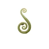 Viz Glass 8005SIR Double Fern Swirls Wall Décor - Natural Elegance - Small